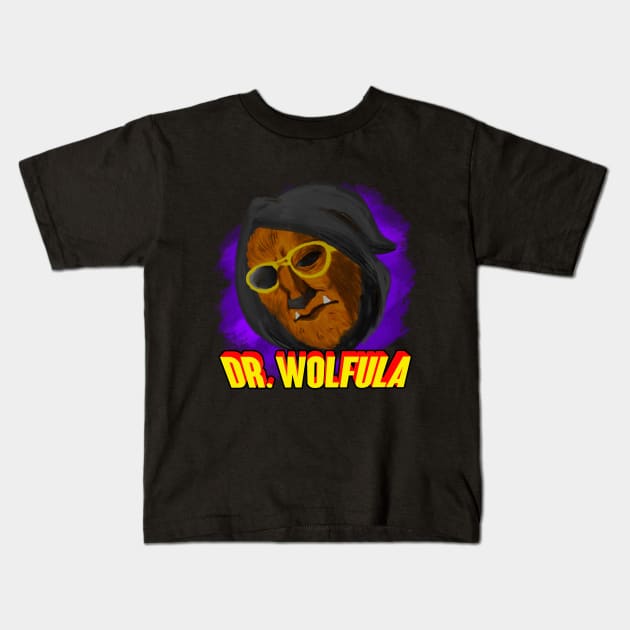 Dr. Wolfula - June-Iversal Horror Kids T-Shirt by DoctorWolfula
